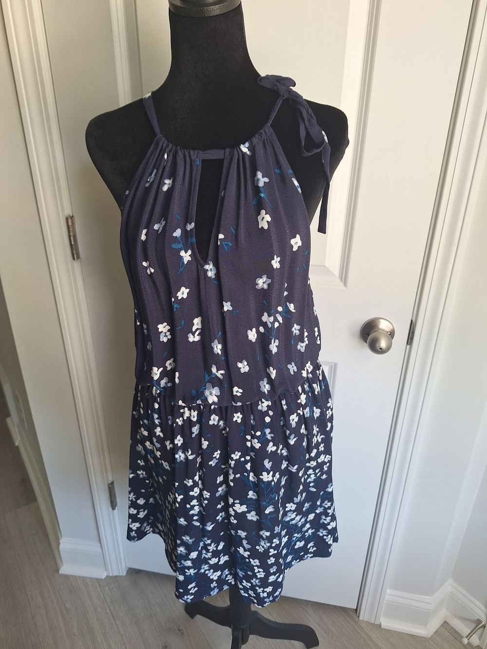 lovestitch Navy Floral Halter Dress